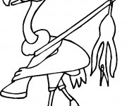 Coloriage Vautour chasseur