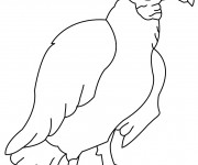 Coloriage Vautour pour enfant