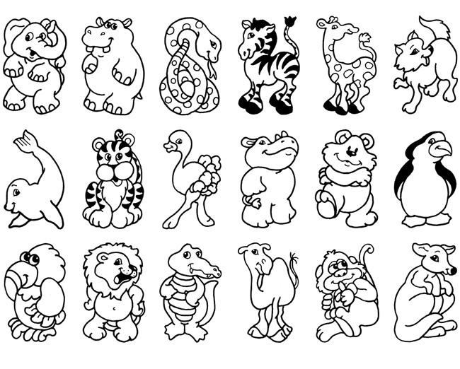 Coloriage et dessins gratuits Animaux de Zoo à imprimer