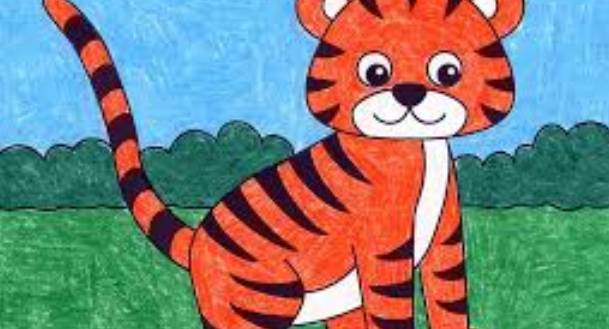 Comment dessiner un tigre étape par étape