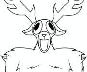 Coloriage et dessins gratuit Cerf 99 nuits dans la for&ecirc;t de Roblox à imprimer