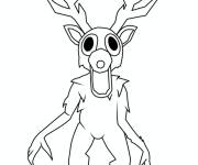 Coloriage et dessins gratuit Cerf en croissance à imprimer