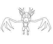 Coloriage Chauve souris de 99 nuits dans la for&ecirc;t