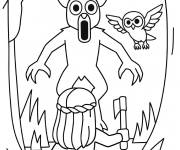 Coloriage Feuille de jeu 99 nuits dans la for&ecirc;t