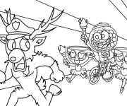 Coloriage La poursuite de 99 nuits dans la for&ecirc;t