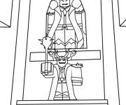 Coloriage Roi Cultiste de 99 Nights in the Forest