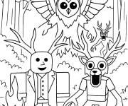 Coloriage Tous les monstres des 99 nuits dans la for&ecirc;t