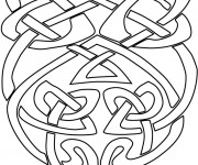 Coloriage Abstrait &agrave; colorier