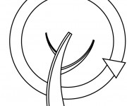 Coloriage Abstrait Arbre en ligne