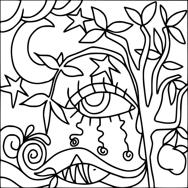  Coloriage Abstrait gratuit   imprimer liste 20  40