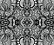 Coloriage Abstrait en noir &agrave; L'&eacute;glise