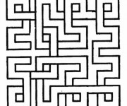 Coloriage Abstrait Labyrinthe