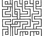 Coloriage Abstrait Labyrinthe