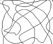 Coloriage Abstrait Lignes