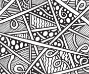 Coloriage Abstrait magique