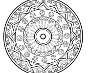 Coloriage Abstrait mandala originale