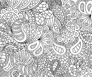Coloriage Abstrait Nature et Vie