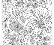 Coloriage Abstrait Naturel