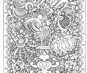 Coloriage Abstrait Potager