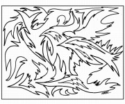 Coloriage Abstrait relaxant