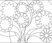 Coloriage et dessins gratuit Abstrait stylisé à imprimer