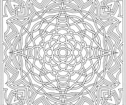 Coloriage Abstrait stylis&eacute; &agrave; t&eacute;l&eacute;charger