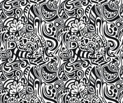 Coloriage Abstrait vectoriel &agrave; d&eacute;couper