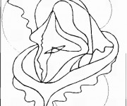 Coloriage Art Abstrait facile
