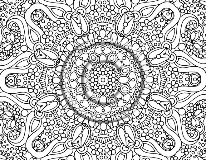 Coloriage Mandala Sur Ordinateur Dessin Gratuit Imprimer