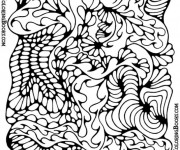 Coloriage Peinture Abstrait