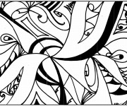 Coloriage Tableau Abstrait