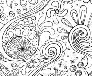 Coloriage Tableau Abstrait couleur