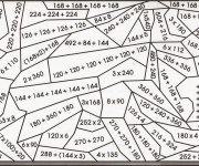 Coloriage Addition pour élèves