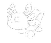 Coloriage Adopt me Axolotl