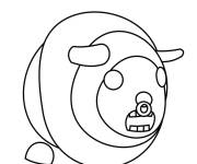 Coloriage Adopt me Bison zombie