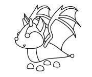 Coloriage Adopt me Chauve souris