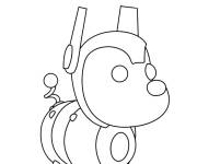Coloriage Adopt me Chien Robo