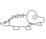 Coloriage Adopt Me Crocodile