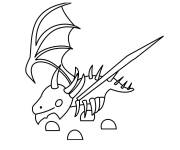 Coloriage Adopt Me Dragon de l&rsquo;ombre