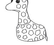 Coloriage Adopt Me Girafe