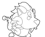 Coloriage Adopt Me Lion