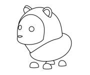 Coloriage Adopt me Lionceau