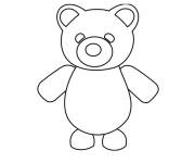 Coloriage Adopt me Ours polaire