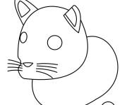 Coloriage Adopt me Panth&egrave;re noire
