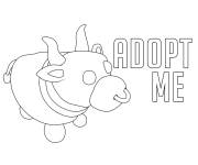 Coloriage Adopt me pour maternelle