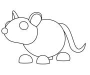 Coloriage Adopt Me Rat