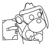 Coloriage Adopt me Singe