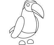 Coloriage Adopt me Toucan