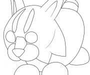 Coloriage Adopt Me Wildcat