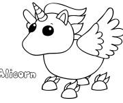 Coloriage Alicorn Adopt me